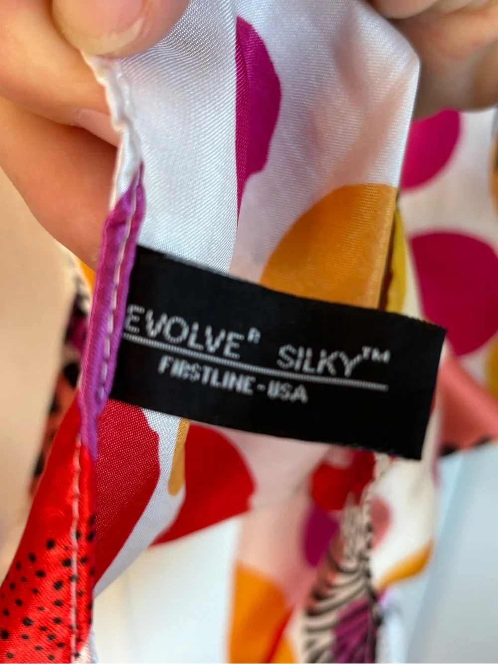 Bundle 2/$30! Colorful Polka Dot Silky Scarf 66 x 20 Cheerful EUC